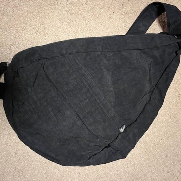 AmeriBag Classic Healthy Back Bag Tote Distressed Nylon Medium (Black) - Picture 3 of 16